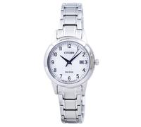 Montre Citizen Cadran Blanc et Argent Solaire Décontractée FE1081-59B pour femme