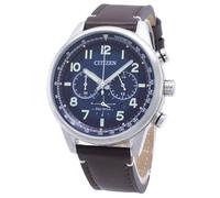 Montre Citizen Cadran Bleu Solaire Analogique Chronographe CA4420-13L pour homme
