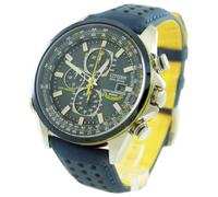 Montre Citizen Cadran Bleu Solaire Sangle Cuir 200M AT8020-03L Pour Des Hommes
