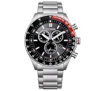 Citizen Montre AT2566-88E Chronographe Eco-Drive Acier inoxydable Noir 43 mm 10 ATM
