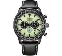 Montre - CITIZEN - Eco-Drive Sports Aviation CA4505-21X - Quartz - Cuir Noir - Cadran Vert