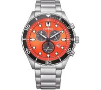 Montre - CITIZEN - Eco-Drive Sporty Aqua AT2560-84X - Quartz - 43 mm - Acier inoxydable - Orange