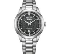 Citizen Montre pour homme AW0151-85X Eco-Drive acier inoxydable argenté cadran noir