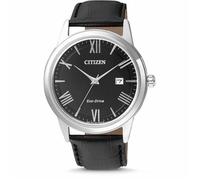 Montre - CITIZEN - Sports Watch - Cuir noir - Etanchéité 3 Atm - Mouvement solaire