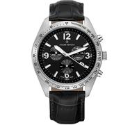 Montre - CLAUDE BERNARD - Classic ST50 - Quartz - Homme - Boîtier Acier inoxydable - Bracelet Cuir Noir