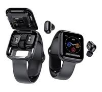 Montre connecte Bluetooth etanche avec couteurs pour hommes -Noir MONTRE BLUETOOTH