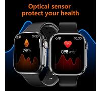 Montre Connectée 2.0 Pouces Écran Tactile IP68 Suivi Cardiaque Et Oxygène Sanguin Orange YONIS