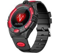 Eko, IPX7 étanche Smartwatch 4G GPS caméra avec boussole, noir / rouge
