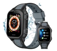 Montre Connectée 4G GPS pour Enfant avec Appel Vidéo, SOS, Téléphone Étanche IPX7, Jeux, Réveil, Mode Classe - Smartwatch Intelligente pour 4-12 Ans (Noir)