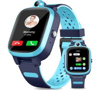 Montre Connectée 4G pour Enfants,Tracker GPS,Téléphone,WiFi,Localisation en Temps Réel,Appel Vidéo et Message,SOS,Podomètre,Clôture Électronique,Montre GPS Anti-Perte pour Enfants,Bleu