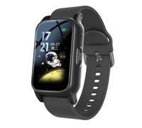 Montre connectée 4G pour seniors avec GPS, SOS, détection de chute, assistance d'urgence et suivi de santé par IA (noire A)