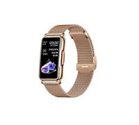 Montre Connectée 5.0 avec Anti-vol et Bracelet Milanais en Acier Inoxydable Dorée