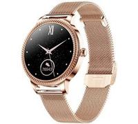 Montre Connectée 5.0 avec Capteur Cardiaque et Bracelet Milanais Eko Dorée G