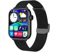 Montre Connectée 5.2 avec Mémoire Flash et Bracelet Milanais Eko Noir G