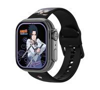 Abyx Fit Touch 5 - Sasuke Edition Montre connectée IP68 avec écran Tactile AMOLED 1,75 Pouce, Prise des appels, Suivi de la santé (Pression artérielle, Cardio, Sommeil, SpO2) et 123 Sports.