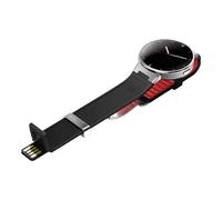 Montre connectée - ALCATEL ONE TOUCH - One Touch Watch - Noir/Rouge - NFC - Bluetooth 4.0 - Étanche