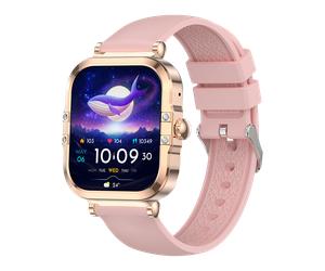 Montre connectée amoled-edition véga rose