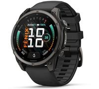 Montre connectée AMOLED - Garmin - Fenix 9 - 47 mm - Boîtier rond - Verre saphir - Titane/Polymère - Silicone - 10 ATM