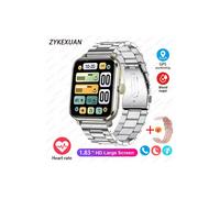 Montre connectée AMOLED pour hommes, moniteur de glycémie, appels Bluetooth, GPS, moniteur de sport,