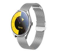 Montre Connectée Appel avec Écran AMOLED Suivi Sport Santé IP68 Titmo Argent