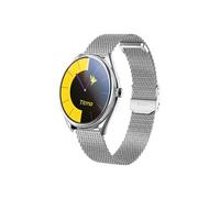 Montre Connectée Appel avec Écran AMOLED Suivi Sport Santé IP68 Titmo Argent