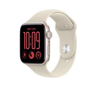 Montre connectée Apple Watch SE 3ème génération OLED 44mm 368x448 pixels écran tactile beige WiFi GPS