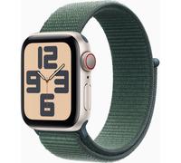Montre connectée APPLE WATCH SE 44mm Lumière Stellaire/Vert Loop Cell