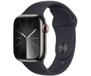 Montre connectée APPLE WATCH Serie 9 Cellular 41mm Acier/Graphite Minuit S/M