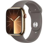Montre connectée APPLE WATCH Serie 9 Cellular 45mm Acier/Or Argile M/L