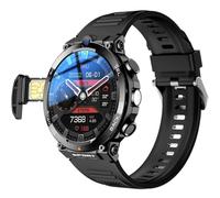 Montre connectée avec carte SIM 4G, écran rond de 1,39", double caméra, NFC, étanchéité IP67, pour passer et recevoir des appels, convient aux hommes