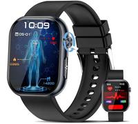 Montre Connectée avec ECG/HRV/Acide urique/IMC/¿¿¿¿é¿¿¿, 1.95"" AMOLED Smartwatch avec Appel Bluetooth, Détection des émotions Montre Connectee, Appel d'urgence/SOS pour Android iOS