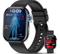 Montre Connectée avec ECG/HRV/Acide urique/IMC/¿¿¿¿é¿¿¿, 1.95"" AMOLED Smartwatch avec Appel Bluetooth, Détection des émotions Montre Connectee, Appel d'urgence/SOS pour Android iOS