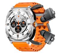 Montre Connectée Avec Écouteurs Intégrés Écran 1.53 Pouces NFC Bluetooth Orange 2 YONIS