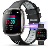 Montre Connectée Avec Lampe Poche/Lampe Uv, 1,72"" Avec Appels Bluetooth, Moniteur Sommeil, Fréquence, 100+ Sportifs, Ip68