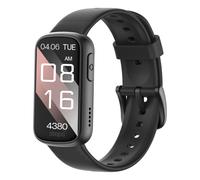 Montre connectée avec moniteur de fréquence cardiaque, moniteur de sommeil et podomètre Black