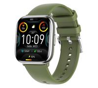 Montre connectée avec suivi de santé et appels Bluetooth, autonomie de 7 jours, vert foncé