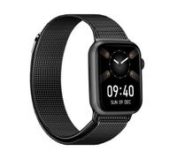 Montre connectée avec un cadran carré de 1,91"" DCU Colorful 2 en couleur Black Metal avec un écran tactile de 1,91"", une