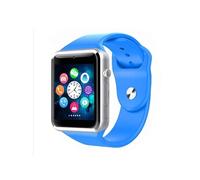 Montre Connectée Bluetooth 1.54' Musique Appels Photos Compatible Android Bleu
