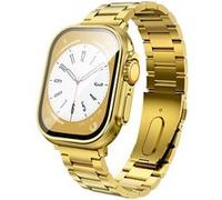 Montre Connectée Bluetooth 5.3 Etanche IP67 avec Grand Ecran et Suivi Santé Dorée