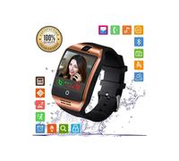 Montre connectée Bluetooth avec écran tactile, appareil photo, emplacement pour carte SIM, appels, messages, podomètre, m[663]