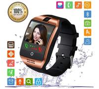 Montre connectée Bluetooth avec écran tactile, appareil photo, emplacement pour carte SIM, pour appels, messages, podomètre, m[663]