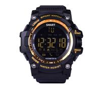 Montre Connectée Bluetooth Bracelet Sport Cadran Écran LCD IP67 50 M Or YONIS