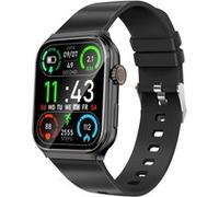 Akashi Montre connectée Bluetooth – Suivi sport, appels mains libres – Noir
