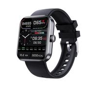 Montre connectée Bluetooth tendance, F57l, montre connectée de surveillance de la glycémie, test de glycémie non invasif, noire (HK)