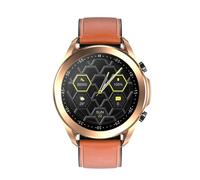 Montre Connectée Cardio 1.28' Thermomètre Pression Artèrielle Oxymètre Appel Or YONIS