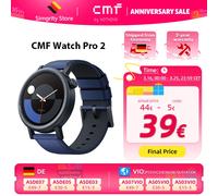 Montre connectée CMF Watch Pro 2, écran AMOLED 1,32 pouces, Bluetooth 5.3, réduction de bruit IA, GPS, CMF by Nothing Watch Pro 2 Gris foncé