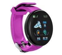 Montre Connectée D18 Avec Moniteur De Fréquence Cardiaque Pour Homme Et Femme,Bracelet Numérique De Fitness Rond Pk D20 Y68 - Type Purple