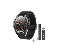 Montre connectée de sport pour hommes, Bluetooth, étanche IP67, 1572 - Acier Noir