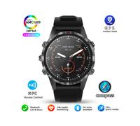 Montre connectée d'extérieur avec boussole, GPS, 5 touches, écran HD 1,6 pouces 360 x 360, appels Bluetooth, pour