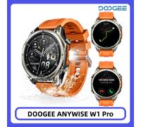 DOOGEE ANYWISE W1 PRO AI montre intelligente 1.43 "AMOLED affichage 5ATM IP68 résistance à l'eau GPS suivi montre de Sport avec cartes offines Deep Sea Blue